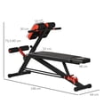 thumbnail image 4 of Soozier Multi-Functional Hyper Extension Bench Dumbbell Bench Adjustable Roman, 4 of 9