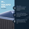 thumbnail image 3 of MSpa Square Inflatable Bubble Massage Spa, 4 to 6 Person Hot Tub, Tekapo, 3 of 8