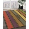 thumbnail image 3 of Ahgly Company Tapis d'Intérieur Lavable à la Machine, Carré, Transitionnel, Brun « Dark Golden Rod », Tapis de Zone, 6 Pieds Carré, 3 of 7