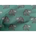 thumbnail image 4 of oneOone Cotton Poplin Fabric Elephant Block Printed Fabric 1 Yard 56 Inch Wide, 4 of 4