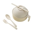 thumbnail image 2 of Instant Noodles Bowl, Reusable Tableware Set With Chopsticks, Leak-Resistant Lid Design, Multi-Functional Stackable Serving Bowl, Dormitory And Kitchen Essentials, 2 of 5