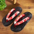 thumbnail image 5 of maskred Sabots Japonais Pantoufles Geta Sandales Tongs pour Hommes Femmes à la Mode et Polyvalents Rouge Rond Taille 37 1Ensemble, 5 of 5