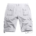 thumbnail image 3 of Shorts Cargo pour Men Coupe Classique Décontractée Été Randonnée Extérieure Salon Athlétique Shorts Salopettes avec Multi-Poches, 3 of 3