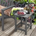thumbnail image 2 of Costway 14" Patio Adirondack Side End Table HDPE Square Weather Resistant Garden Grey, 2 of 9