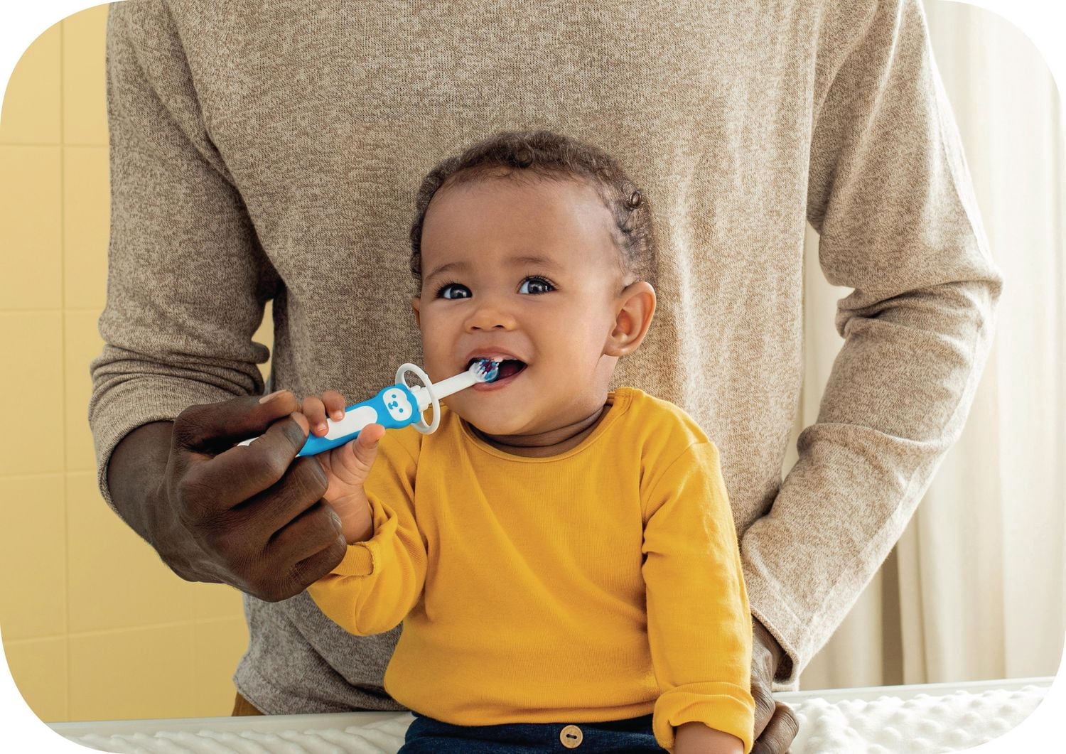 MAM Learn to Brush Set, Baby Toothbrush Set, Boy, 5+ Months