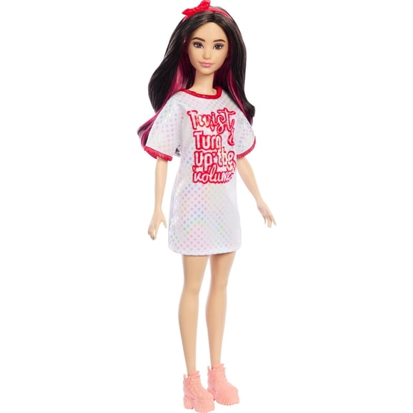 Barbie Fashionistas 65 eanniversaire Poupée 214, Robe Twist ‘n Turn