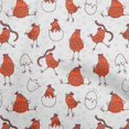thumbnail image 1 of oneOone Polyester Spandex Orange Fabric Kawai Sewing Craft Projects Fabric Prints By Yard 56 Inch Wide, 1 of 5