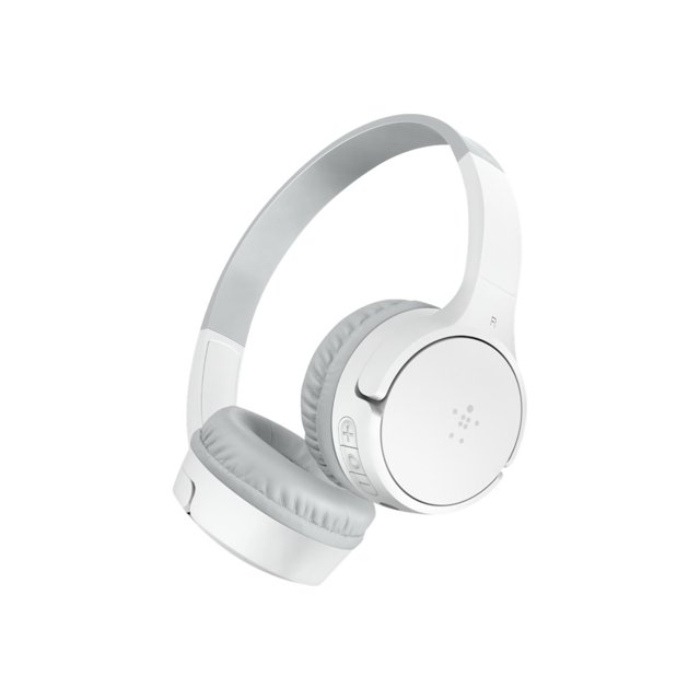 Belkin SoundForm Mini - Écouteurs avec Micro - sur-Oreille - Bluetooth - Sans Fil, Filaire - Prise 3,5 mm - Blanc