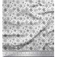 thumbnail image 1 of Soimoi polyester Crepe Fabric Snowflake Artistic Print Sewing Fabric Yard 52 Inch Wide, 1 of 3