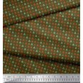 thumbnail image 2 of Soimoi Moss Tissu Georgette Triangle Tissu Imprimé pour Chemises au Mètre 42 Pouces de Large, 2 of 3