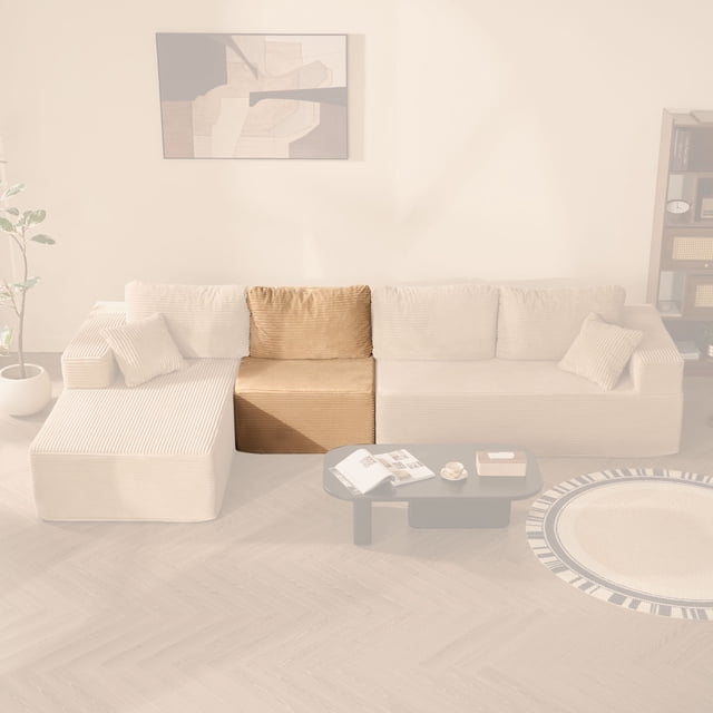 BIGSYY Siège Simple Confortable, Assise Confortable, Aucun Assemblage Requis, Camel