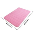 thumbnail image 3 of YoGold Memory Foam Bath Mat, 24" x 16", Ultra Soft and Non-Slip Bathroom Rugs, Water Absorbent And Machine Washable Bath Rug for Bathroom, Shower, And Tub Pink, 3 of 3
