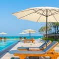 thumbnail image 2 of Yescom 13FT Aluminum Patio Umbrella 8-Rib Heavy Duty Table Parasol Crank Outdoor Garden Deck Beach Furniture, 2 of 10