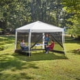 thumbnail image 4 of Ozark Trail 10 FT x 10 FT Straight Leg Canopy Mesh Curtain Accessory - Frame Not Included, GRAY, 4 of 10
