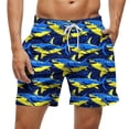 thumbnail image 2 of Kakii Men's Swim Trunks Hawaiian Bathing Mesh Lining Suit Swimsuits Beach Shorts with Pockets, 2 of 6