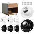 thumbnail image 1 of 8pcs Adhesive Caster Wheels Mini Caster Wheels Swivel Wheels Stick On Wheels Universal Wheels For Home Appliance, 1 of 5