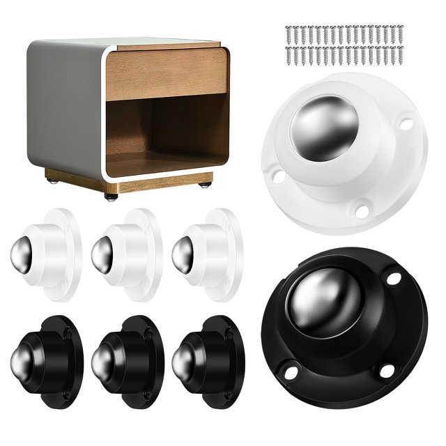 8pcs Adhesive Caster Wheels Mini Caster Wheels Swivel Wheels Stick On Wheels Universal Wheels For Home Appliance