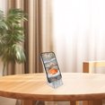 thumbnail image 4 of ETHZZLE Acrylic Transparent Phone Stand Desktop Holder for Smartphone Display with Sturdy Crystal Base, 4 of 8