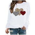 thumbnail image 1 of Mode Femme Pull à Manches Longues Imprimé Amour Blouse Ample, 1 of 8