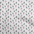 thumbnail image 1 of oneOone Silk Tabby Red Fabric Asian Floral Block Sewing Material Print Fabric By The Yard 42 Inch Wide, 1 of 4