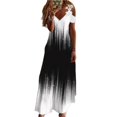 thumbnail image 2 of AMERTEER Robe Formelle Imprimé Floral Dentelle Été Ample Ligne A Maxi Robe pour Banquet, 2 of 13