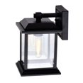 thumbnail image 4 of CWI Lighting Blackbridge 1 Light Outdoor Black Wall Lantern, 4 of 5