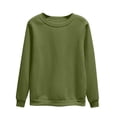 thumbnail image 2 of Meichang Chandails à Col Rond pour Femmes, Unis, Coupe Ample, Manches Longues, Chandails à Enfiler, Grande Taille, Confortables, Chandail Y2K, Aubaines de Liquidation 2024, 2 of 5