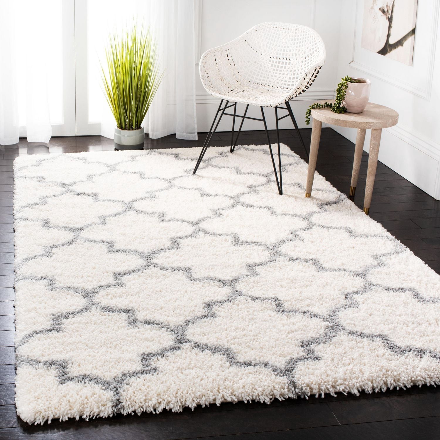 Safavieh Fontana Hilda Tapis Peluche Shag Géométrique
