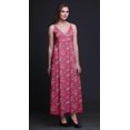 thumbnail image 4 of Bimba Robe Longue Maxi Bohème à Bretelles Sans Manches Imprimée Florale pour Femme - Petit, 4 of 6