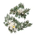 thumbnail image 2 of Abbracc 2 Pieces Artificial Wreath Artificial Floral Swag Simulation Garland Flower Swag H, 2 of 9