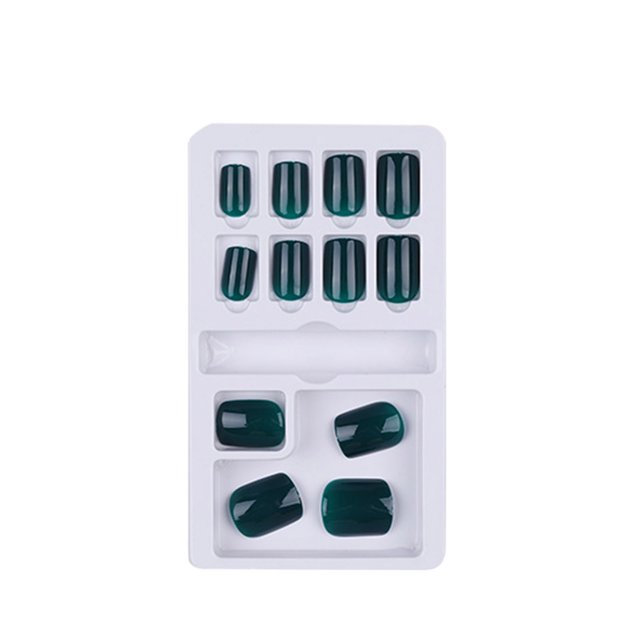 Fake Nails Tips Set 12 Different Sizes Natural French Short False Nails Tips Full Cover Acrylic Artificial Nails for Nail Salons & DIY Nail Art Tool