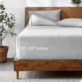 thumbnail image 1 of Bare Home Fitted Sheet - 22" Extra Deep Pocket - Premium 1800 Collection - King, Cloud Gray, 1 of 7