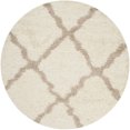 thumbnail image 1 of Safavieh Dallas Shag Ivory Shag Rug - Round 6', 1 of 4