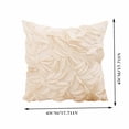 thumbnail image 3 of Chmadoxn Scandinavian Style Polyester Cotton Pillowcover Leaf Design 45x45x6cm, 3 of 6