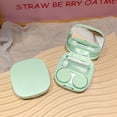 thumbnail image 3 of Green Portable Compact Contact Lens Storage Case With Integrated Accessory Holder For Daily Use And Travel Organization, 3 of 7