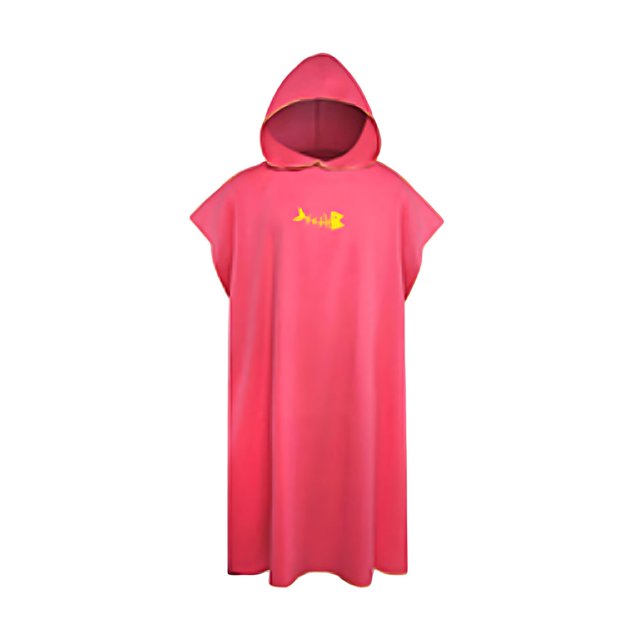 ZheElen Fiber Quick Drying Surfing Poncho Lightweight With Protection Fashionable Style For Adults lotus red
