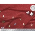 thumbnail image 2 of Soimoi Viscose Chiffon Fabric Leaves,Bell Flower & Butterflies Panel Print Sewing Fabric Yard 42 Inch Wide, 2 of 3