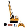 thumbnail image 2 of Truck Crawler Tower Crane, Plastic Remote Control Crane Toy Safe  For Boys, 2 of 8