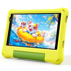 CALLSKY-NOTE Android 14 Comprimé pour enfants 8 Comprimé de pouce pour les enfants Octa-Core 8GB+64GB Tablet pour tout-petit avec EVA Tableau d'apprentissage des enfants avec YouTube, WiFi 6, Pare
