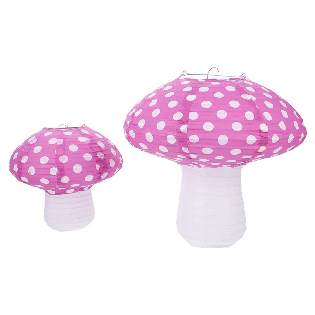 Miangastore 2 Pcs Lanternes de Scène Lanternes en Papier en Forme de Champignon pour Performance