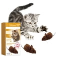 thumbnail image 4 of Meitianfacai Interactive Mouse Cat Toys Automatic Moving Mice Toy for Indoor Cats Exercise Electric Real Mouse Sound Kitty Toy with Magic Tail Battery Support(Brown), 4 of 9