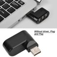 thumbnail image 3 of Ports de Concentrateurs USB USB 2.0 Mini Répartiteur Rotatif Adaptateur Concentrateur Design Mince Rétrocompatible 3 Ports Noir Blanc, 3 of 7