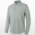 thumbnail image 1 of RXIRUCGD Chemise à Manches Longues Décontractée Ample à Rayures pour Homme à Col à Revers avec Boutons, Gris, Taille : 4TG, 1 of 8