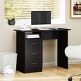 thumbnail image 2 of HOMCOM Computer Desk with Drawers, 39" Home Office Desk with Open Shelf, 2 of 10