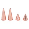 thumbnail image 2 of Punk Cone Spikes, Punk Cone Spikes Studs 20 Pcs Uniform Force Rose Gold  For DIY Bags, 2 of 8