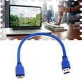 thumbnail image 3 of 30cm/100cm USB 3.0 A Male to Micro B Cable For Mobile Hard Drive HDD B1X0, 3 of 8