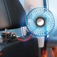 thumbnail image 2 of SDNall Versatile Car Seat Hook Fan with Rotating Light, Portable Fan for Cooling Back Seat Passengers in Vehicles and SUVs, Adjustable with Quiet Operation, 2 of 9