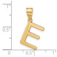 thumbnail image 4 of Diamond2Deal 14K Yellow Gold Bubble Letter E Initial Pendant for Women, 4 of 6