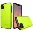 thumbnail image 1 of iPhone11 ProMax Case Hybrid Rugged Hard Back Cover with ID Credit Card Slot Holder Wallet Case for Apple iPhone11 ProMax - Green, 1 of 8