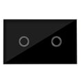 thumbnail image 1 of Smart Wall Touch Switch Light Panel US Touch On/Off Sensor Two Gang One Way Waterproof 240V Controller Switch, 1 of 6